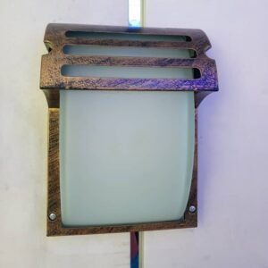 WALL SECURITY OUTSIDE LIGHT FITTED WITH GLASS COVER