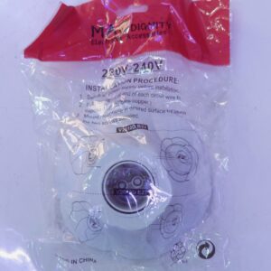 FANCY PLANE WHITE PIN LAMPHOLDER