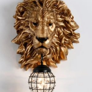 WALL BRACKET LUXURY LION HEAD WALL LIGHT