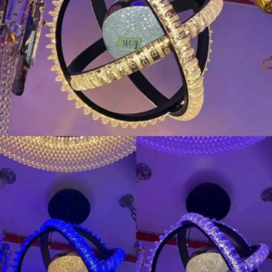 CHANDELIER MULTI COLOURED LED LIGHT