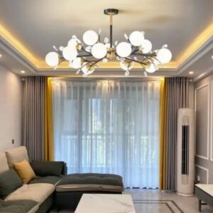 CHANDELIER LIGHT USES EXTERNAL BULB