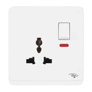 ITEL 13 AMPS SINGLE SOCKET WHITE